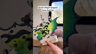 Quick Dragon Puppet Base Tutorial dragonpuppet paperdragons [upl. by Corotto467]