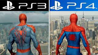 SpiderMan PS3 vs SpiderMan PS4  Graphics amp Gameplay Comparison [upl. by Nitsid]