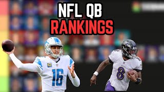 NFL QB RANKINGS [upl. by Ahsinot]