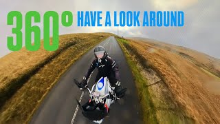 360° motorcycle footage though the mountains no editing Test video [upl. by Hawkins]