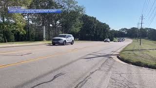 Camden County EMA procession for officer Phylicia Carson [upl. by Divan]