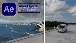 How To Simple Matt Paint In After Effects  Tutorial  Digital Matte Painting [upl. by Monty]