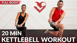 20 Min Full Body Kettlebell Workout for Weight Loss for Women amp Men  HIIT No Repeat [upl. by Jaymie230]