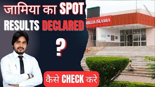 Jamia Cuet Spot Registration Full Admission Process  Jmi Cuet Spot Registration Results Declared [upl. by Humble334]