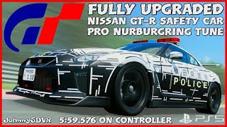 Gran Turismo 7  Nissan GTR Safety Car Pro Tune  Nurburgring 559576 Setup  GT7 [upl. by Aliakim]