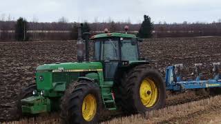 John Deere 4850 amp 3650 Ploughing 2024 [upl. by Orenid730]