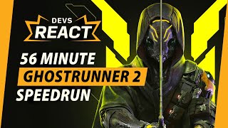 Ghostrunner 2 Developers React to 56 Minute Speedrun [upl. by Hsiri]