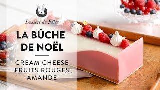 La Bûche de Noël de Julien Loustau  une recette comme un cheesecake fruits rouges et amandes [upl. by Zebe]