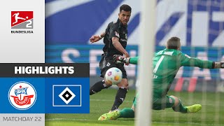 Top Scorer Saves The Draw  Rostock  Hamburger SV 22  Highlights  MD 22  Bundesliga 2 2324 [upl. by Narra]