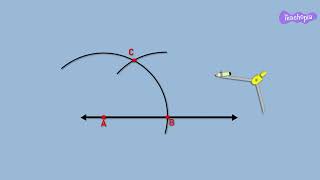 Construction of 30 degree angle  KANNADA [upl. by Geraldina534]