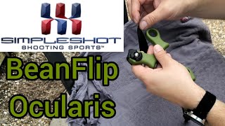 Simpleshot Beanflip Ocularis unboxing and set up Everyday Carry Edc Slingshot [upl. by Harpole164]