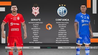 Sergipe x Confiança Campeonato Sergipano 2024  Final  Jogo de Ida SIMULAÇÃO [upl. by Hildegarde]