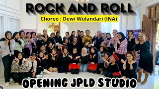 ROCK AND ROLL  Line Dance  Choreo  Dewi Wulandari INA  OPENING STUDIO JPLD [upl. by Noral]