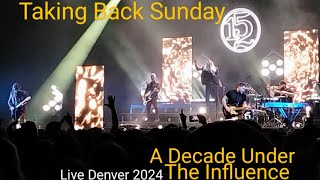 Taking Back Sunday  A Decade Under The Influence Live 2024 [upl. by Merralee171]