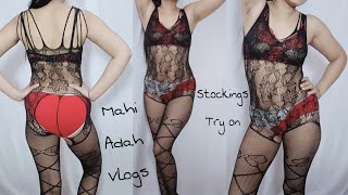 Full Body Stockings Try on Haul Vlog😊  Vlog 61 [upl. by Ewan]