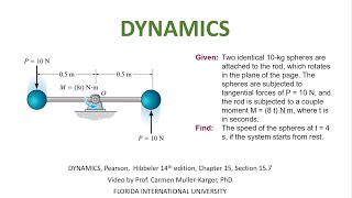 DYNAMICS Example 1571 Angular Momentum [upl. by Lawry]