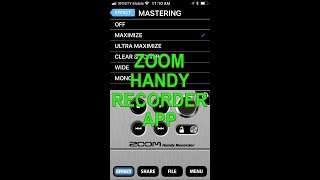 ZOOM HANDY RECORDER APP DEMO [upl. by Gorlin186]