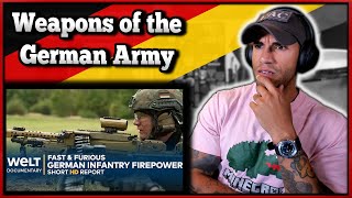 US Marine reacts to the Weapons of the German Army [upl. by Eudo]