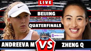 🔴LIVE ANDREEVA M VS ZHENG Q • Beijing Open 2024 zheng andreeva WTA BeijingOpen [upl. by Rufena]