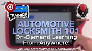 AUTOMOTIVE Locksmith 101  ON DEMAND  Training Courses  UHSHARDWARECOM [upl. by Clarita]