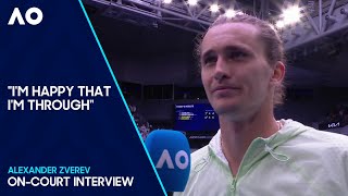 Alexander Zverev OnCourt Interview  Australian Open 2024 Second Round [upl. by Greenberg]