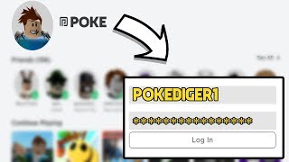 Logging into POKES Account on Roblox [upl. by Diarmuid]