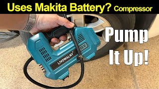 Uses Makita Battery Tire Inflator Pump Compressor by LIVOWALNY [upl. by Eelrebmyk]