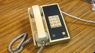 Vintage Comdial Push Button Telephone with Cool Ringtone  Corded Desktop Phone [upl. by Axel250]