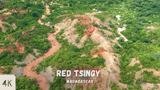 Explore Madagascars Red Tsingy Stunning Aerial Views  4K Drone Footage  The Nature Project [upl. by Hull]