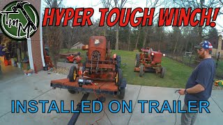 Easy DIY Installation Of The Hyper Tough Winch On My Trailer [upl. by Francklyn]