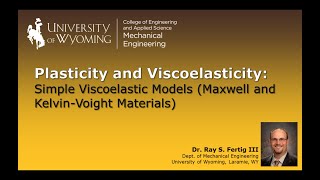 32a Simple Viscoelastic Models Maxwell and KelvinVoight Materials [upl. by Conner]