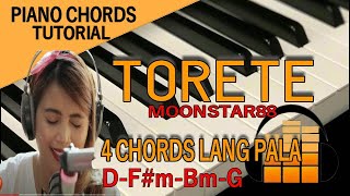 ToreteMoonstar88Piano Chords Tutorial [upl. by Estrellita]