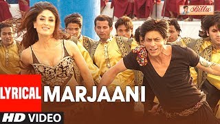 Lyrical Marjaani Song  Billu  Shahrukh Khan  Kareena Kapoor  Sukhwinder Singh Sunidhi Chauhan [upl. by Daniyal]