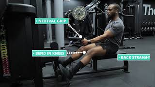 How To Do Seated Cable Row  Single Arm Neutral Grip  Exercise Demo [upl. by Ahsinnek193]