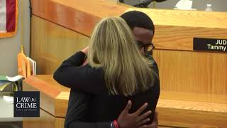 Botham Jeans Brother Hugs Amber Guyger [upl. by Johannes611]