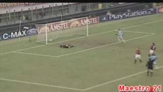 Highlights  AC Milan  12  Celta de Vigo  9122003 [upl. by Aynwad]