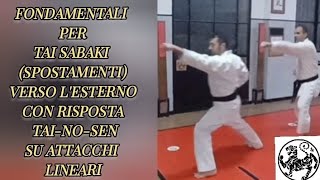 taisabaki spostamenti baseuscita allesternokarate shotokan martialarts techniquetaisabaki [upl. by Nebra188]