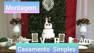 Montagem casamento simples  montagem na estrutura como montar uma decoração de festa [upl. by Pavla]