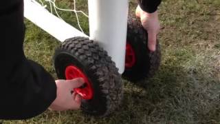 Goal post wheels for aluminium posts ITSA Goal [upl. by Audi]