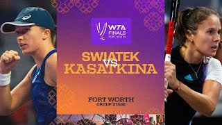 Iga Swiatek vs Daria Kasatkina  2022 WTA Finals Group Stage  Match Highlights [upl. by Geilich]