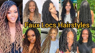 Classic Faux Locs Braids  Butterfly Locs Hairstyles  Dreadlock Twist  Bohemian Locs [upl. by Viguerie671]