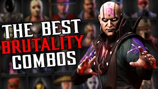 EVERY Characters BEST BRUTALITY COMBO in Mortal Kombat X [upl. by Carmon]