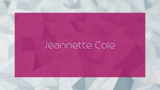 Jeannette Cole  appearance [upl. by Drofub792]