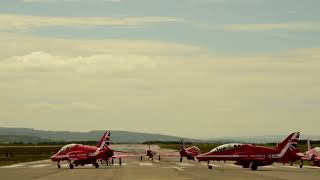 Red Arrows depart RAF Lossiemouth [upl. by Notxam81]