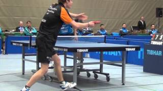 Tischtennis 2 Bundesliga TV Hilpoltstein vs TTC Weinheim 2013 42 AHoelter vs Frederick Jost [upl. by Vareck143]