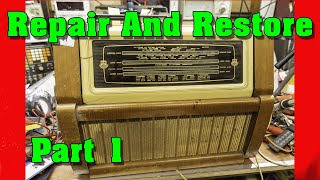 Regentone Record Player  1953 Multi 99 Vintage Radio Restoration Pt1 [upl. by Evelinn808]