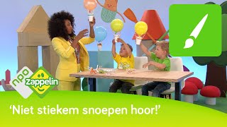 LUCHTBALLONTRAKTATIE  Knutselen met Fenna  NPO Zappelin [upl. by Arola]