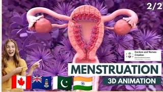 How the Menstrual Cycle Works  3D Animation [upl. by Madge572]