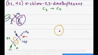 Newman Projection Part 4  MultiSubstituted Molecule [upl. by Zoe977]