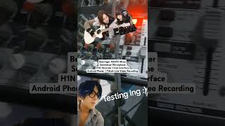 Connect an Android Phone to a Behringer Mixer H1N Recorder Sennheiser Mic  Tiktok Rider Kikomi [upl. by Thorne]